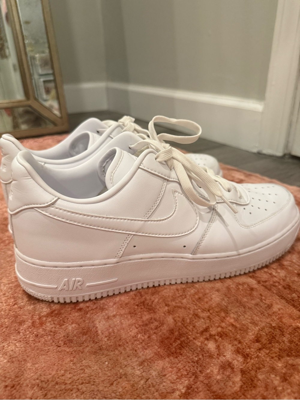 Nike White Low-Top Leather Sneakers